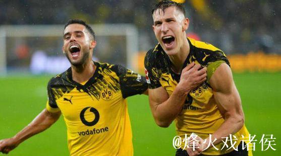 德甲：多特蒙德2比0霍芬海姆